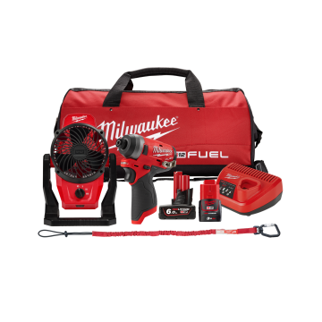 M12 FUEL™ 鋰電無碳刷起子機風扇雙機組