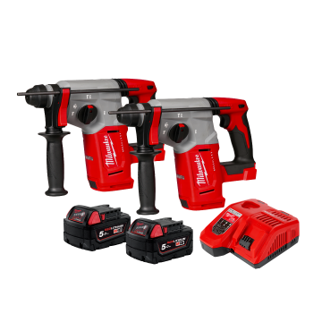 M18™ 鋰電精銳無碳刷雙免出力鎚鑽組