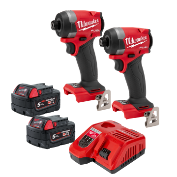 M18 FUEL™ 鋰電無碳刷雙起子機組