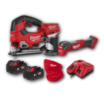 18V鋰電無碳刷木工三機組