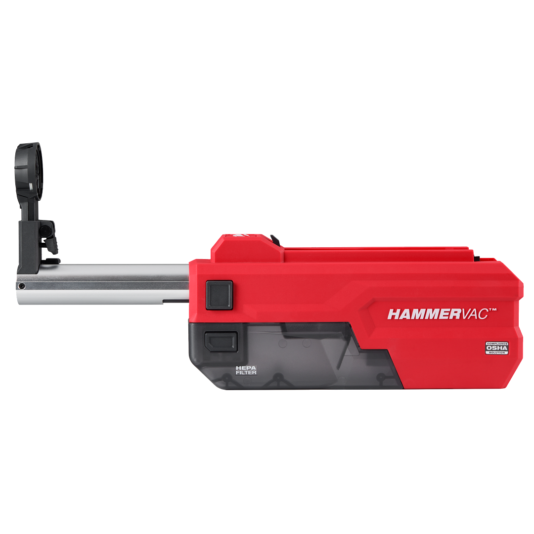 M18 FUEL™ 鋰電無碳刷免出力D柄鎚鑽專用集塵器- Milwaukee Tool M18 FUEL™ 鋰電無碳刷免出力D柄鎚鑽專用集塵器- Milwaukee Tool