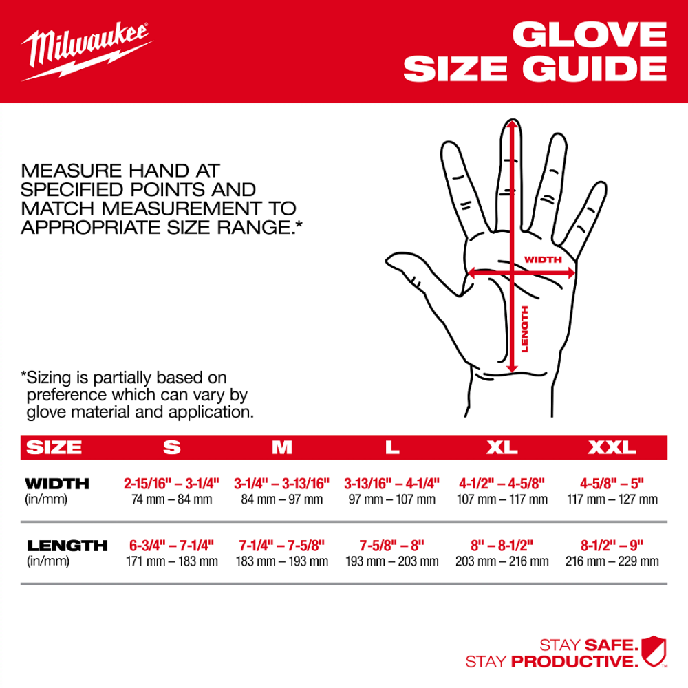 Glove Size Guide